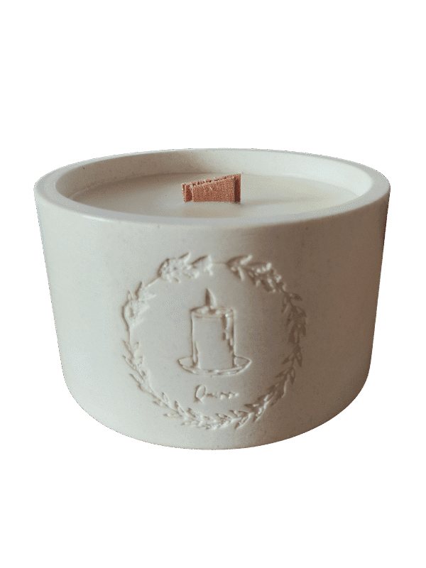Bougie artisanale Bois de Oud cire naturelle Quinn Crafts