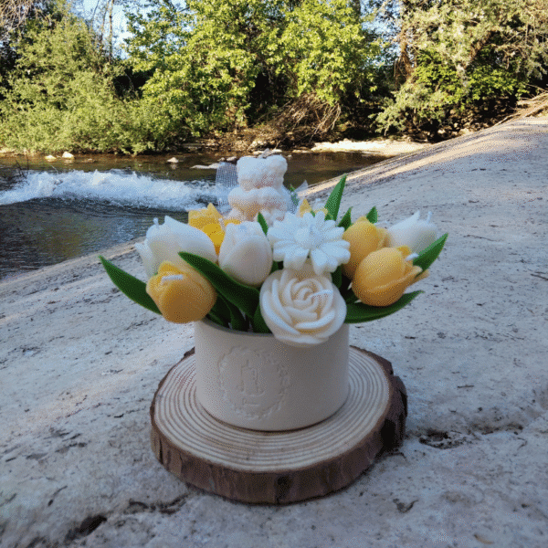 Bougie Jardin de Printemps — Bouquet Artisanal