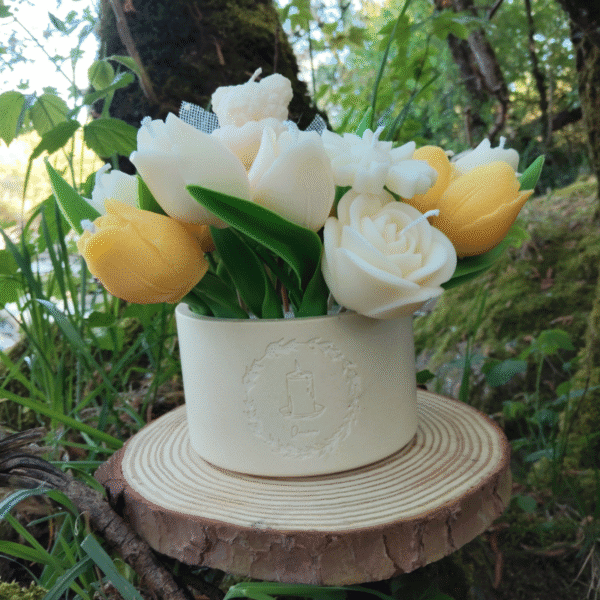 Bougie Jardin de Printemps — Bouquet Artisanal