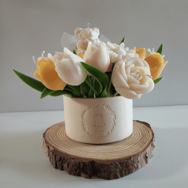 Bougie Jardin de Printemps — Bouquet Artisanal
