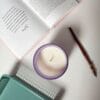 Rituel de L'Âme — Bougie artisanale vue du dessus | Quinn Crafts