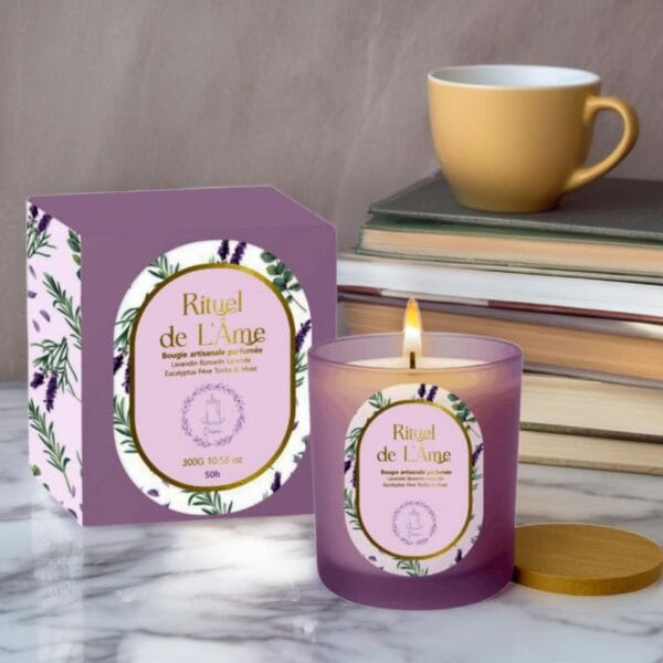 Rituel de L'Âme — Bougie artisanale ambiance cosy livres | Quinn Crafts